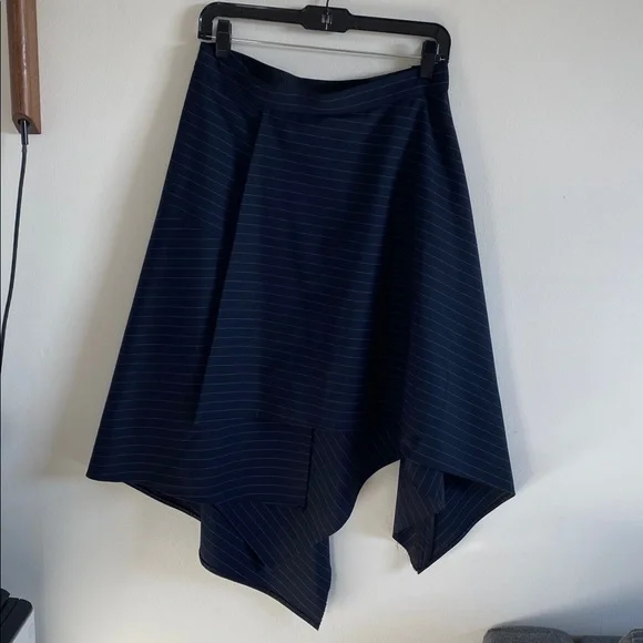 Phillip Lim Handkerchief Pinstripe Asymmetrical Skirt - Picture 10 of 11